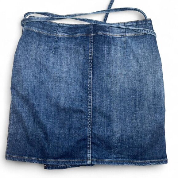 Dsquared2 Denim Mini Wrap Skirt With Pocket Size 38 - Picture 8 of 8